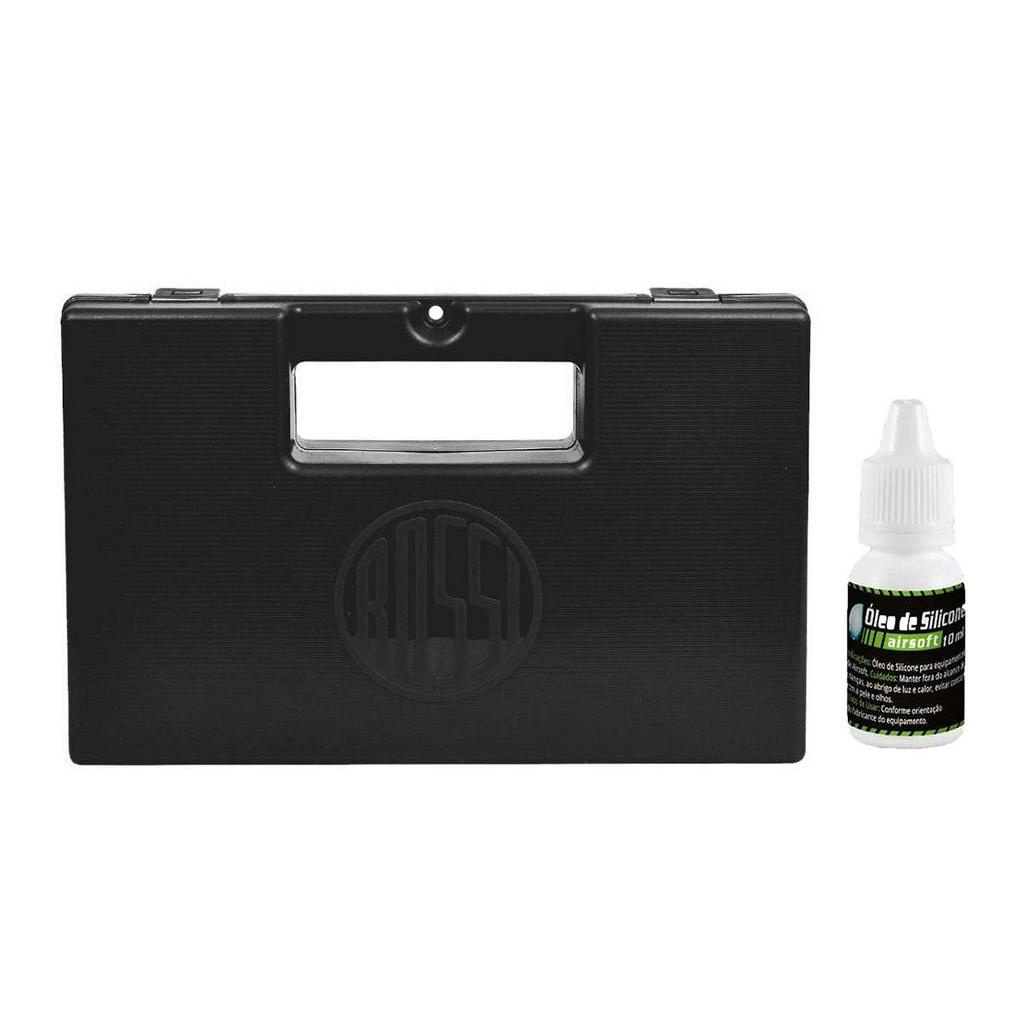 Maleta Rossi Case Rígida 28cm C/ Espuma Interna + Óleo De Silicone
