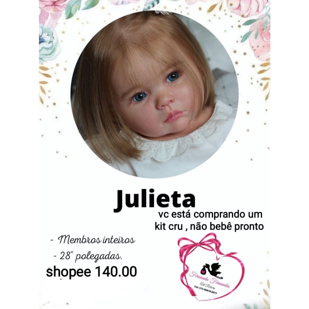 Bebê Reborn Kit Julieta (Toddler)