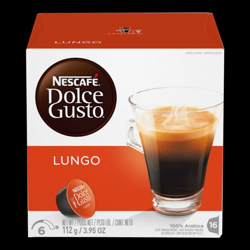 Cápsulas café Dolce Gusto Lungo Descafeinado
