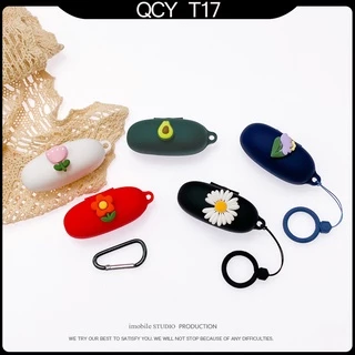 QCY T17 Capa Protetora De Fone De Ouvido Sem Fio/Bluetooth/Carregamento/Pequeno/Antiqueda Para