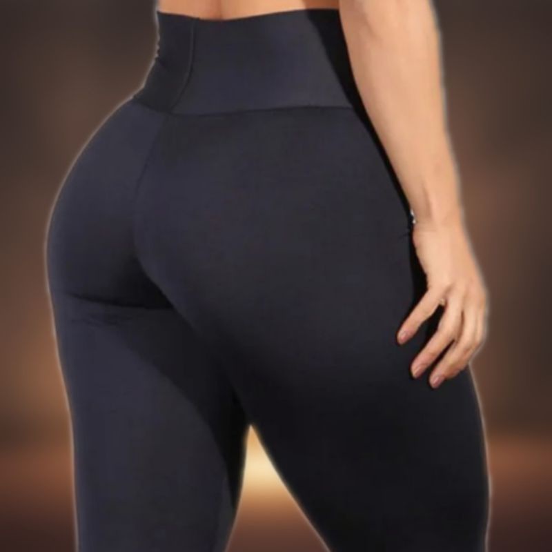 Calça legging feminina Fit Division de lã com sola de cintura