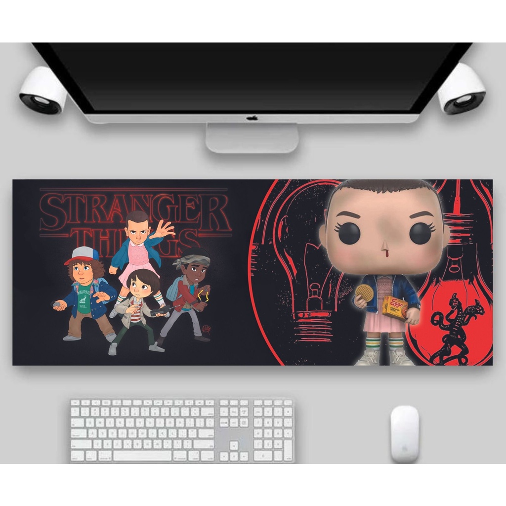 Deskpad Mouse Pad 90x40 Grande Personalizado Stranger Things | Shopee ...