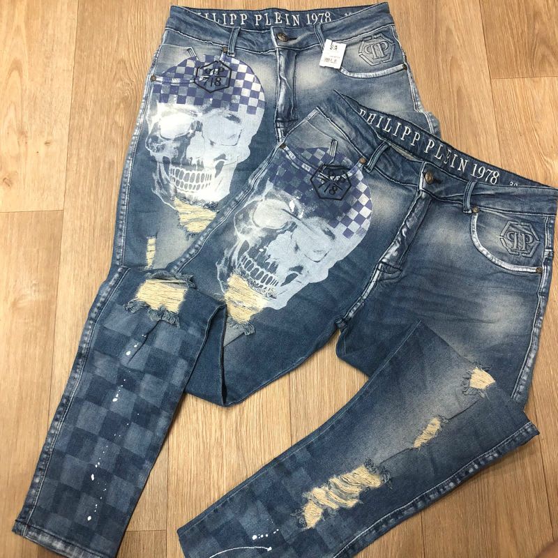 Skinny Jeans Philipp Plein CalÃ§a Jeans Denim Trousers Super