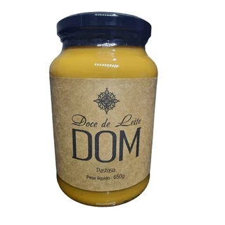 Doce de leite Dom 100% Artesanal sem conservantes ou aditivos químicos 650grs
