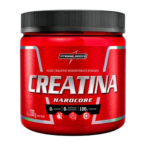Creatina Hardcore 300g Monohydrate Powder - Integral Médica