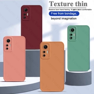 Capa De Silicone Fosca De Cor Sólida Xiaomi 12 11T 10T 12T Pro Mi 11 12 Lite 5G NE Proteção Da Câmera Macia