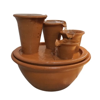 Fonte de Água em Cerâmica Decorativa 32cm com Bomba 110v