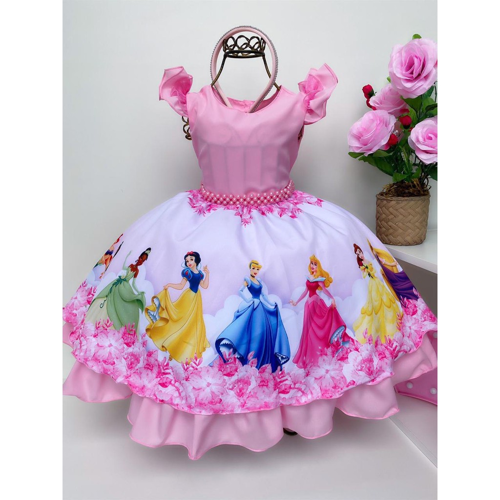 Roupa de princesa cheap para criança