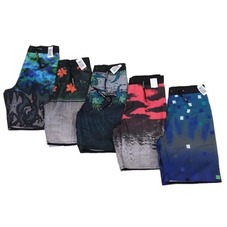 Kit Com 3 Bermudas Surf Infantil Estampadas Tactel Praia Verão