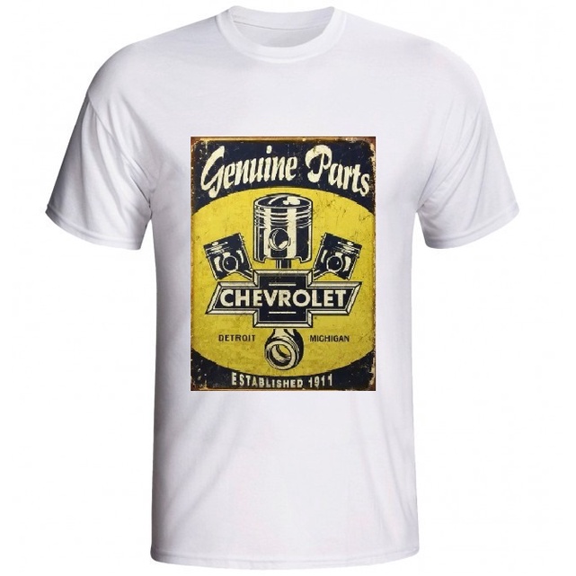 Camiseta Carro Antigo Chevrolet Pistão V8 Classico