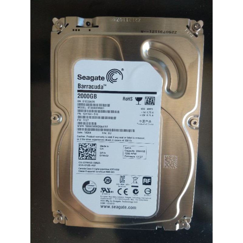 Seagate EXOS 2TB 3.5 SATA HDD/Hard Drive - UK