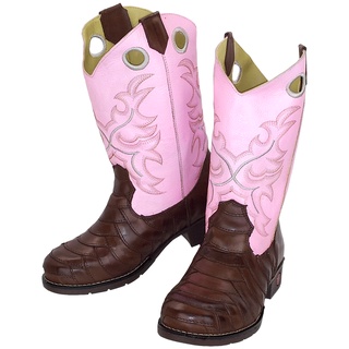 Bota Country Texana Feminina em Couro Bordada Big Bull