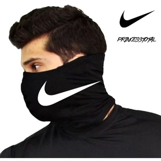Balaclava NK Snood Preta Com Branco Mascara Proteção UV50+ Unissex