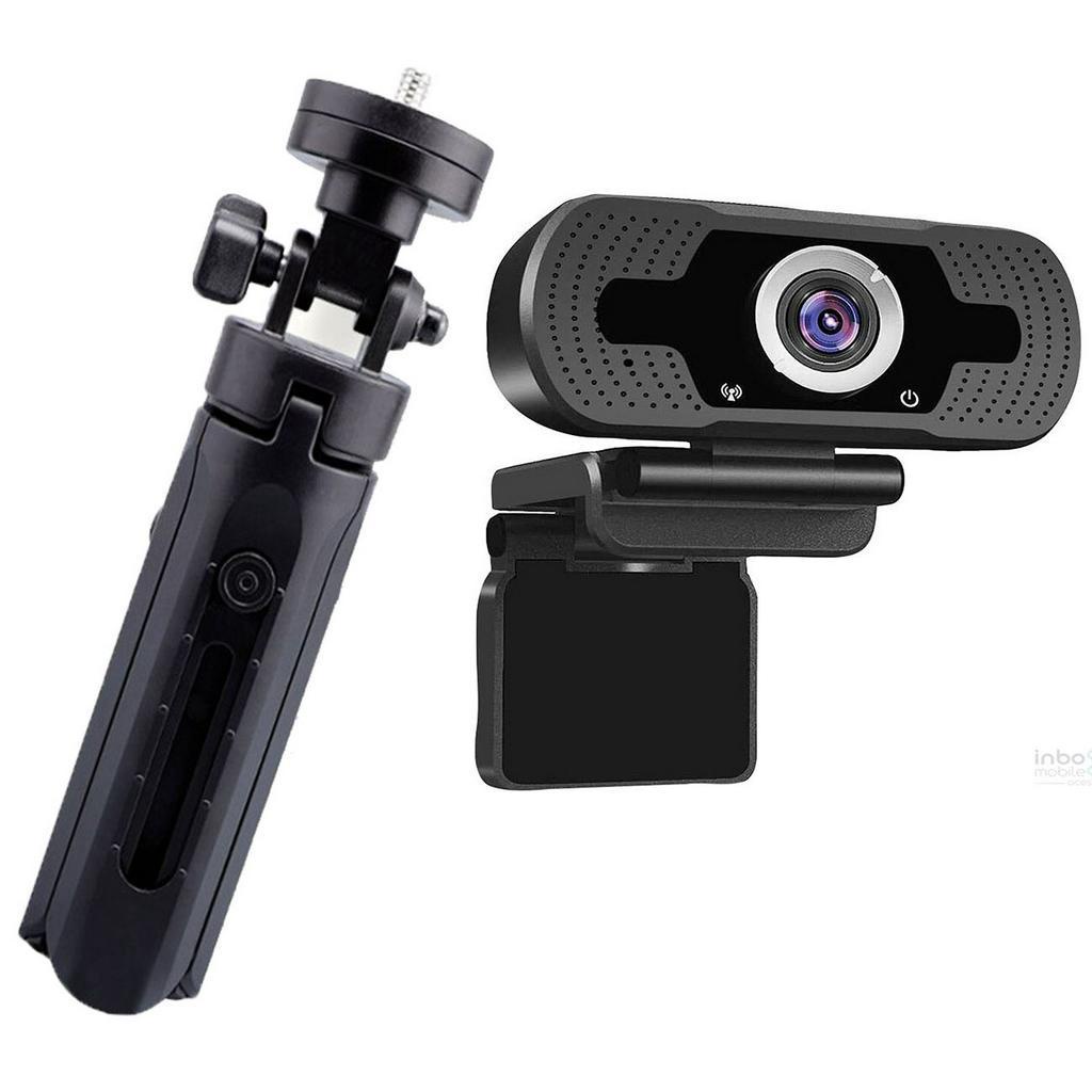 Kit Webcam Full Hd1080p Camera Para PC e Notebook + Tripe