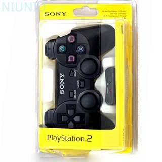 Controle sem fio para playstation 2, joystick dupla vibração, choque, usb,  pc, controle de jogos