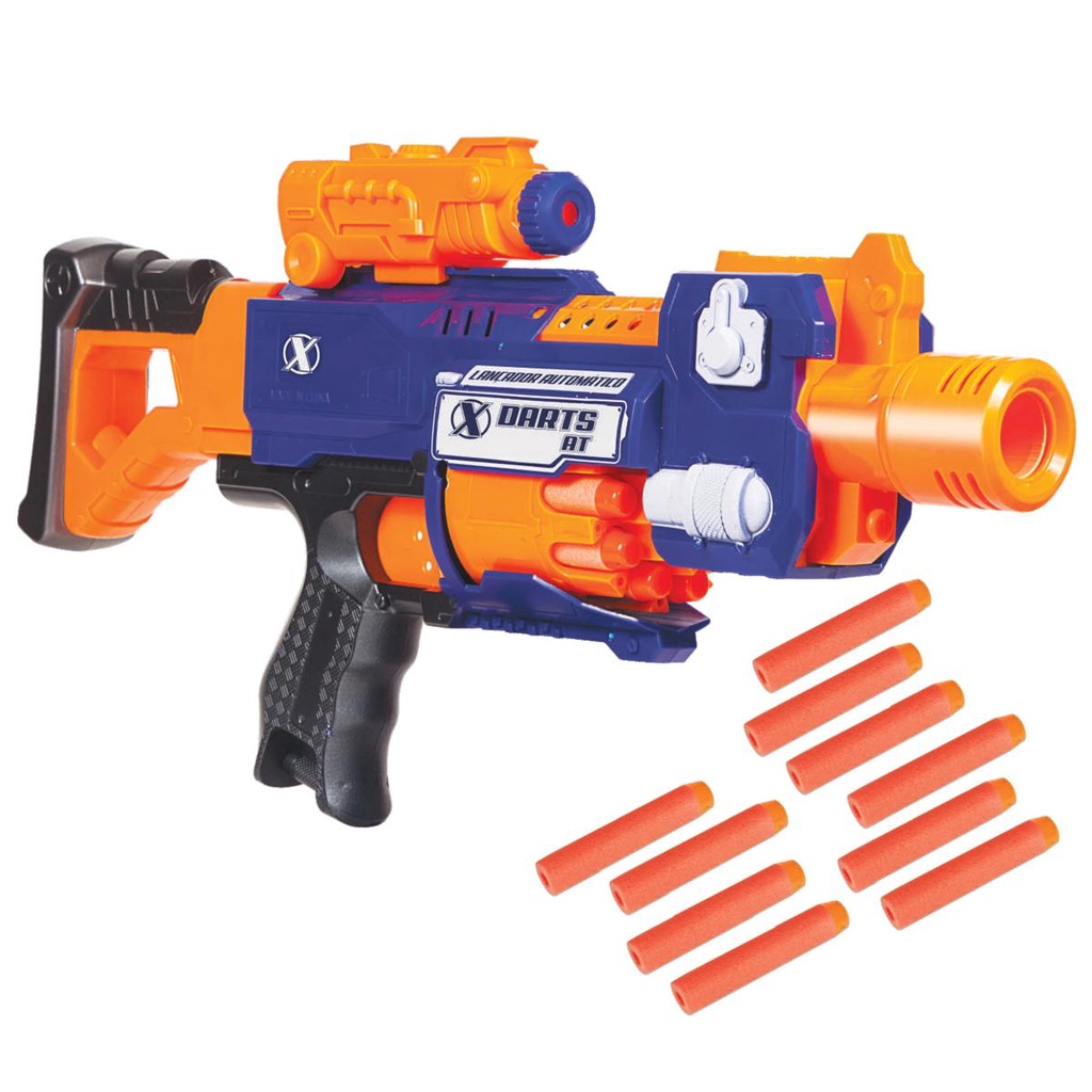 Lançador Dardos Estilo Nerf Metralhadora Arminha Brinquedo