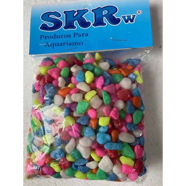 Pedras Coloridas para Aquários Pedrinha ornamental para decoração SKRw Importada
