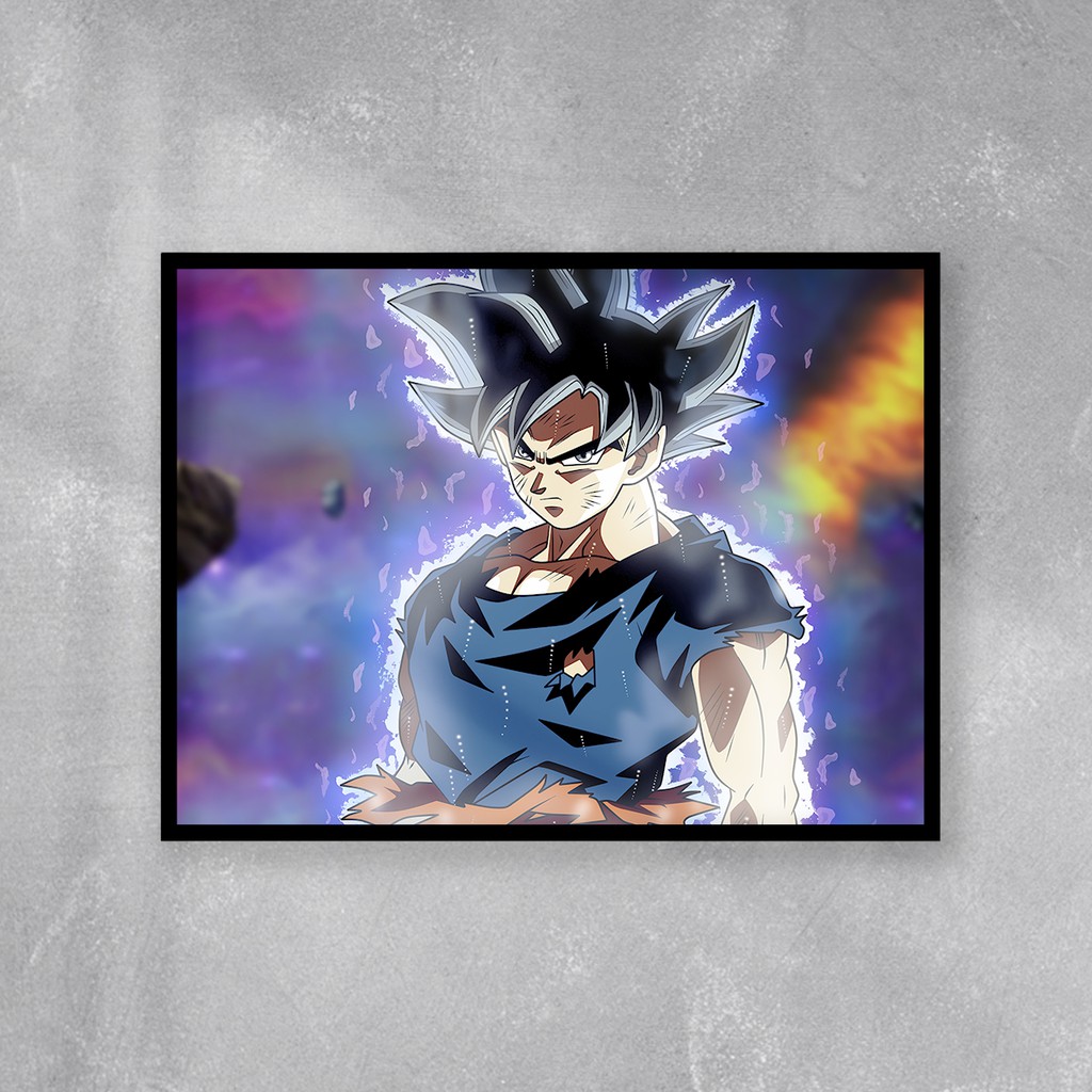 Quadro Grande Dragon Ball Goku instinto superior