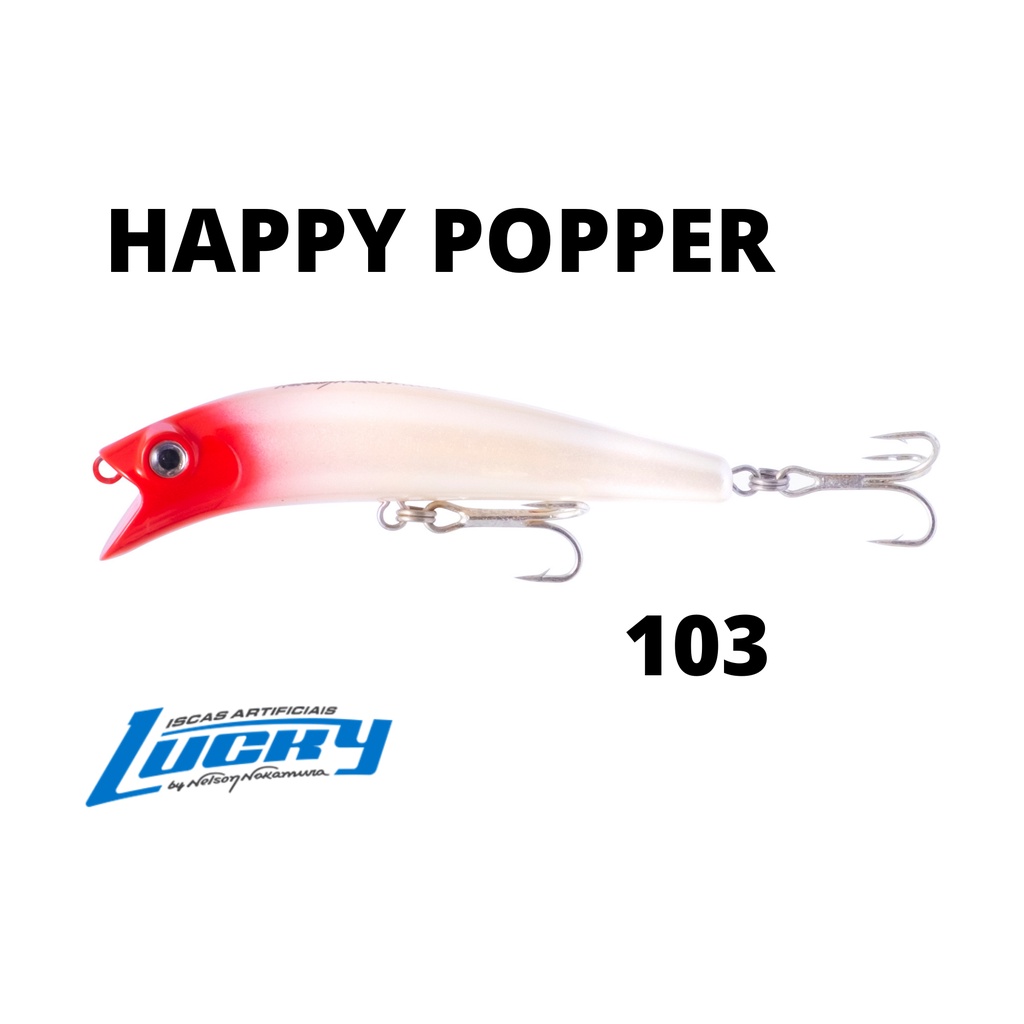 Isca Artificial Nelson Nakamura Happy Popper 95 - 13g Lucky