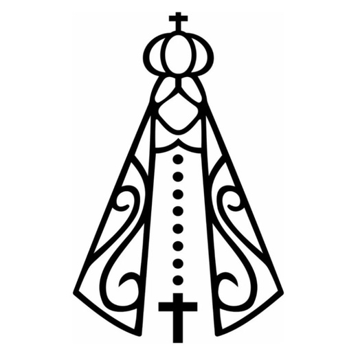 Adesivo imagem de Nossa Senhora Aparecida.