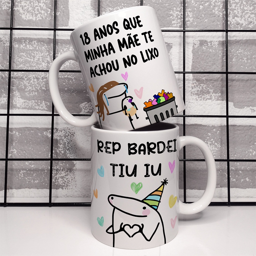 Caneca Personalizada Flork Meme 325ml