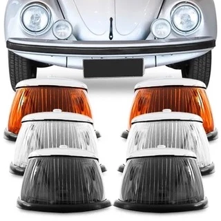 PAR Lente lanterna do pisca Fusca todos cristal fumê laranja em Oferta na Shopee