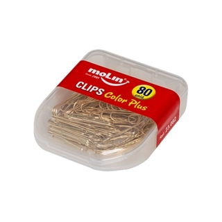 Clips Ouro MOLIN 28 mm c/ 80 Unids
