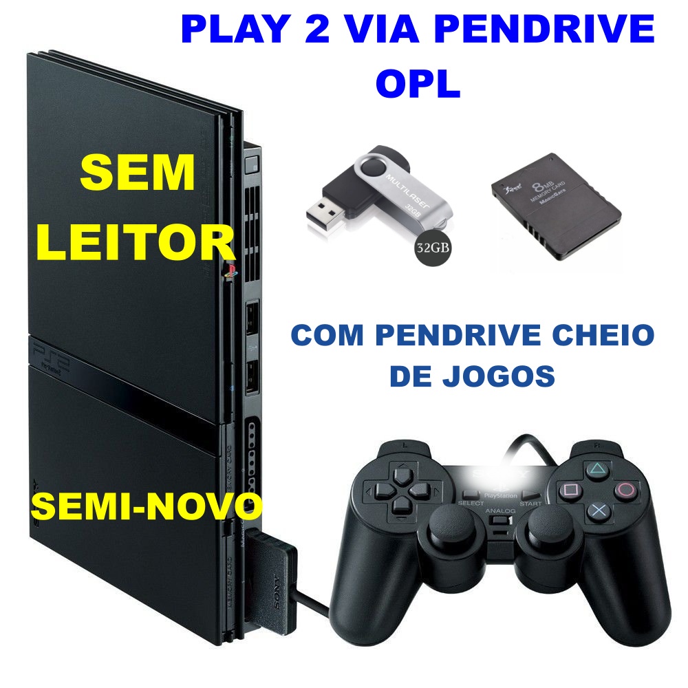 Controle Playstation 2 Kapbom Sem Fio Ps2Ps1