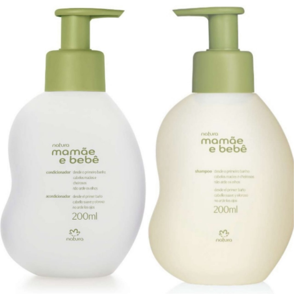 Mamãe e Bebê Natura Shampoo/Condicionador 200ml | Shopee Brasil