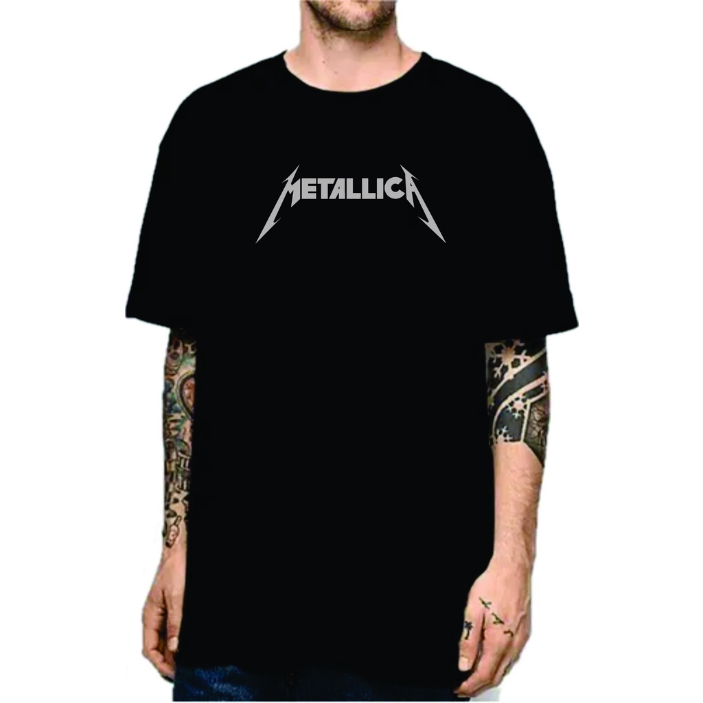 Camiseta Unissex Metalic Rock 100% ALGODÃO Promoção