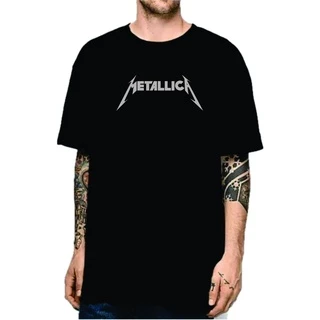 Camiseta Unissex Metalic Rock 100% ALGODÃO Promoção