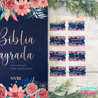Abas Personalizadas Para Bíblia | Rosas Especial | Índice Adesivo - Bible Journaling | Scrapbook By Tamy