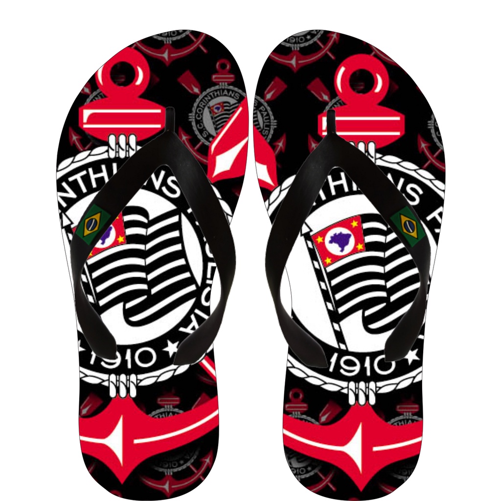 Chinelo Corinthians Personalizado Em Promoção