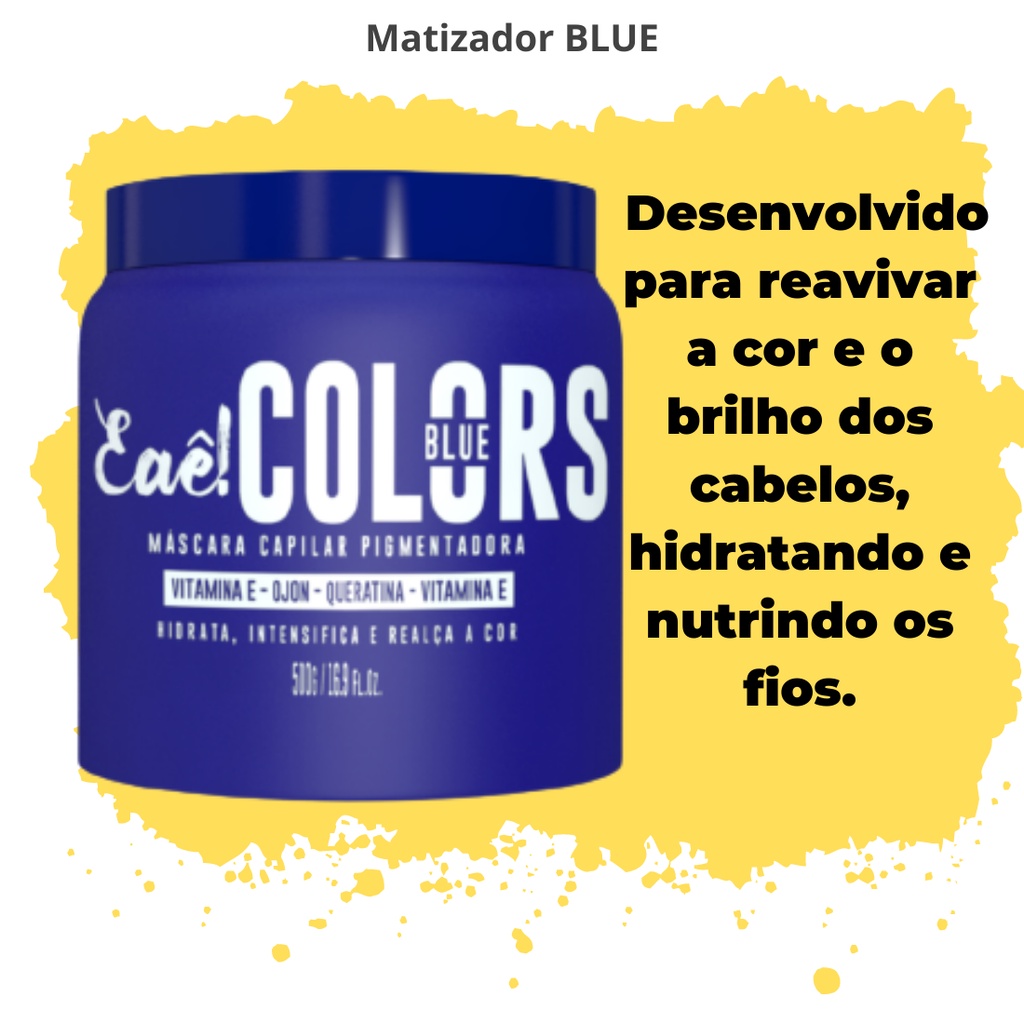 Matizador BLUE EAE COLORS 500G | Shopee Brasil