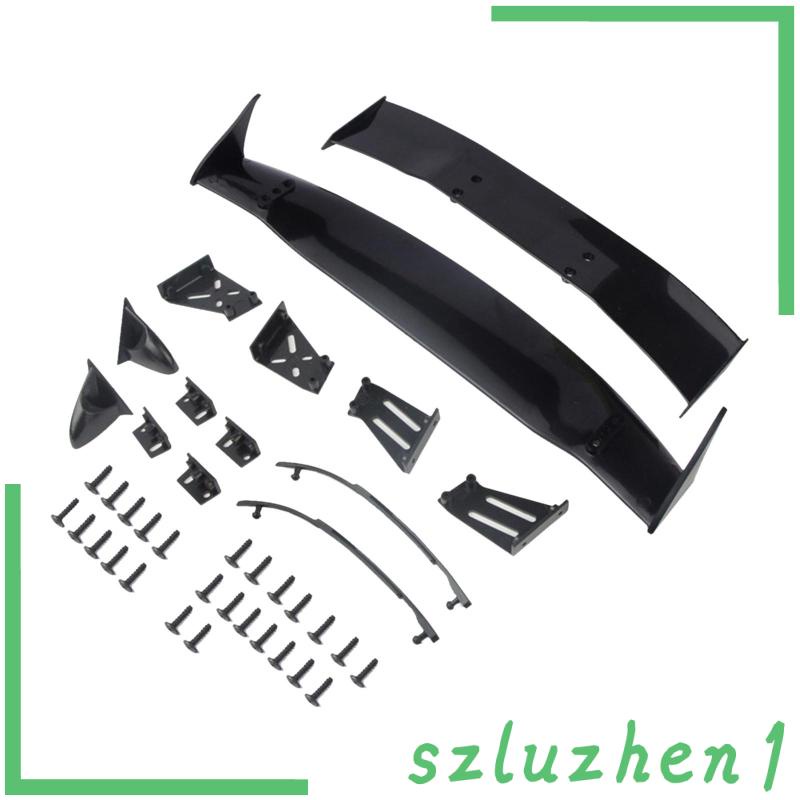 RC Body Rear Spoiler Tail Wing Side Mirror for 110 Universal Racing
