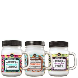 Kit Lola Cosmetics Be(M)dita Ghee Cronograma Capilar 350g (3 Produtos)