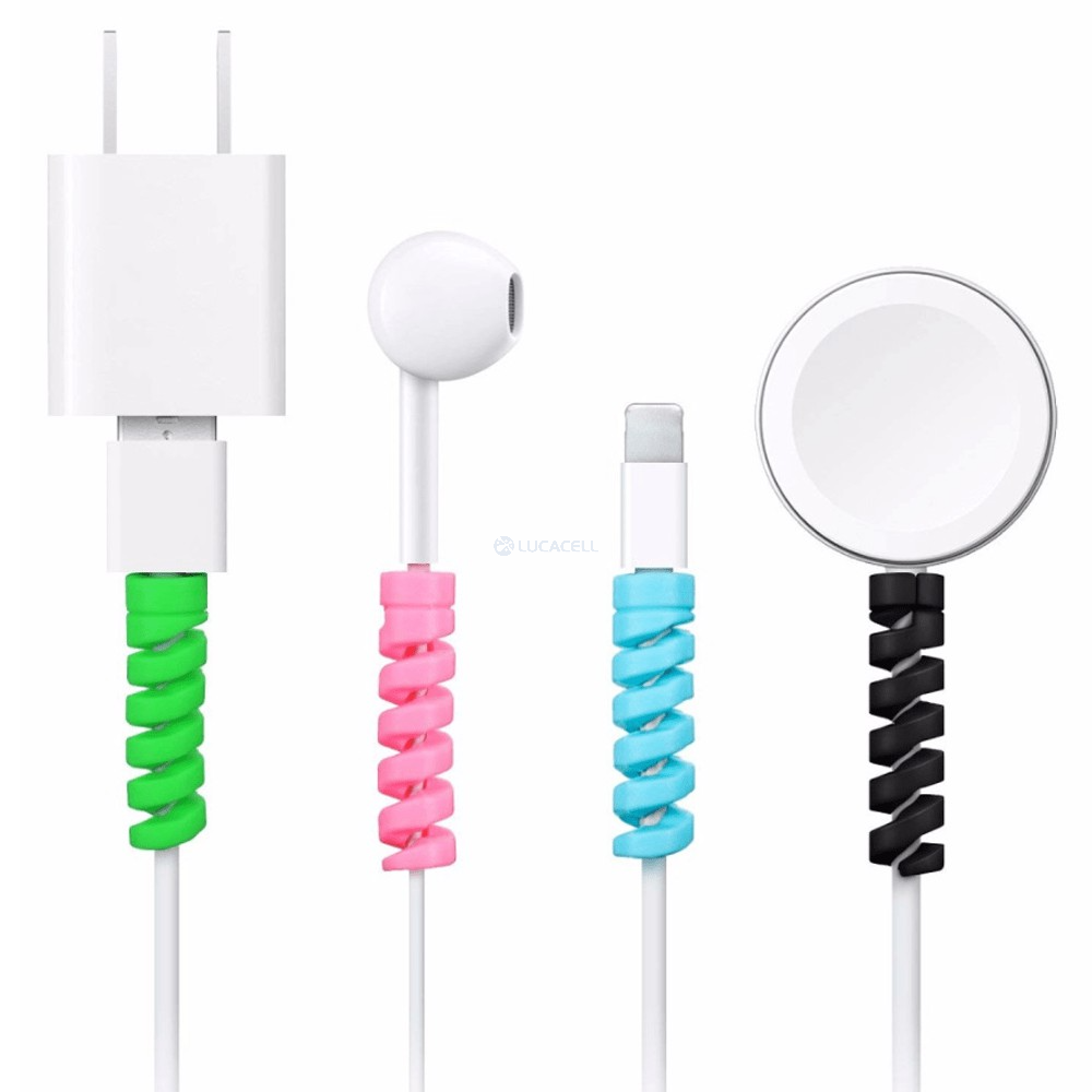 Protetor de Cabo USB Mola Espiral para Smartphone Tablet Celular - Unidade