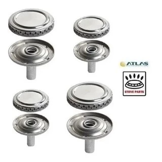4 Bocas De Alumínio Fogão Atlas Monaco Glass 2gd 2pq