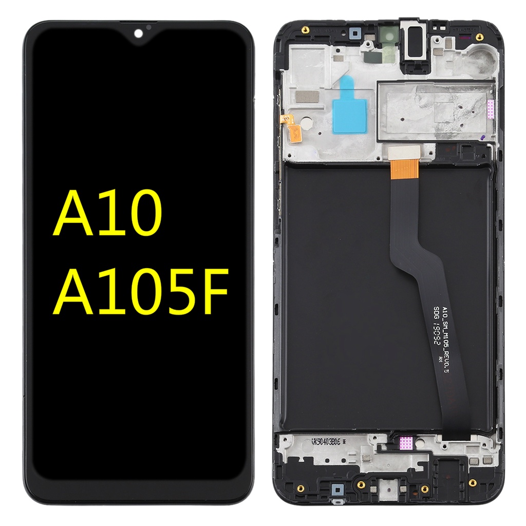 Tela Display Modulo Fronta touchl Lcd completo Samsung A10 A105 Com Aro