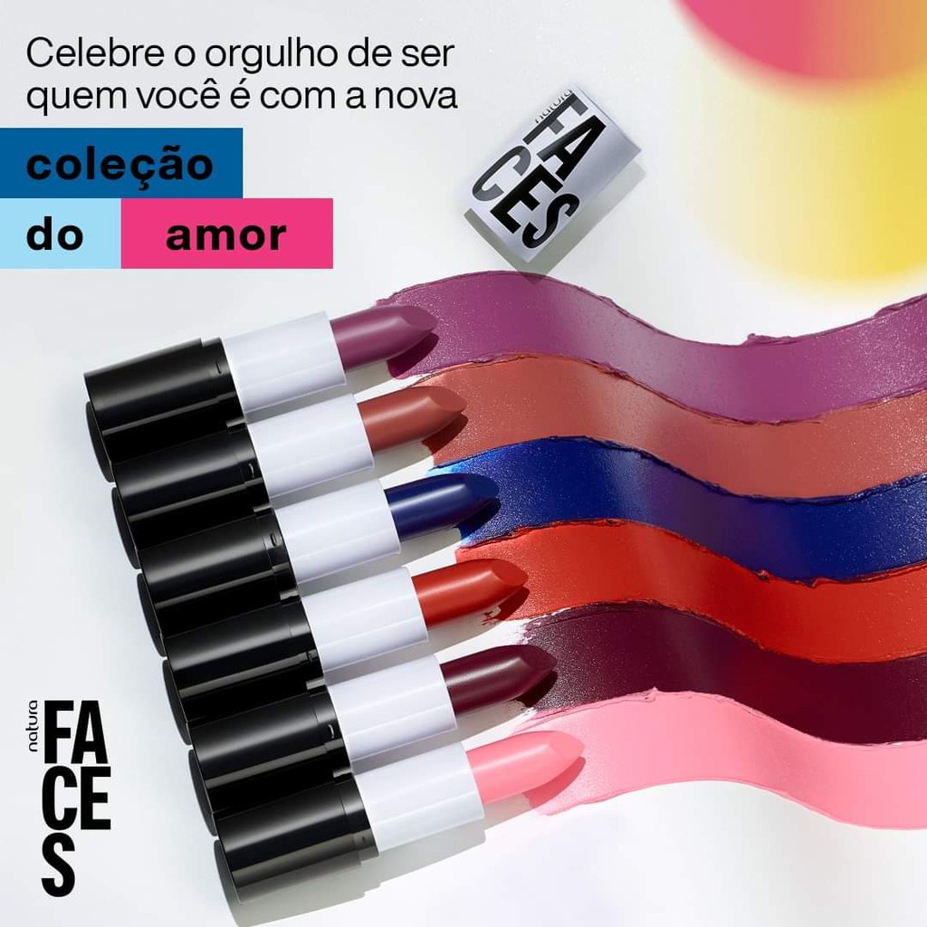 Batom Natura Faces Matte | Shopee Brasil