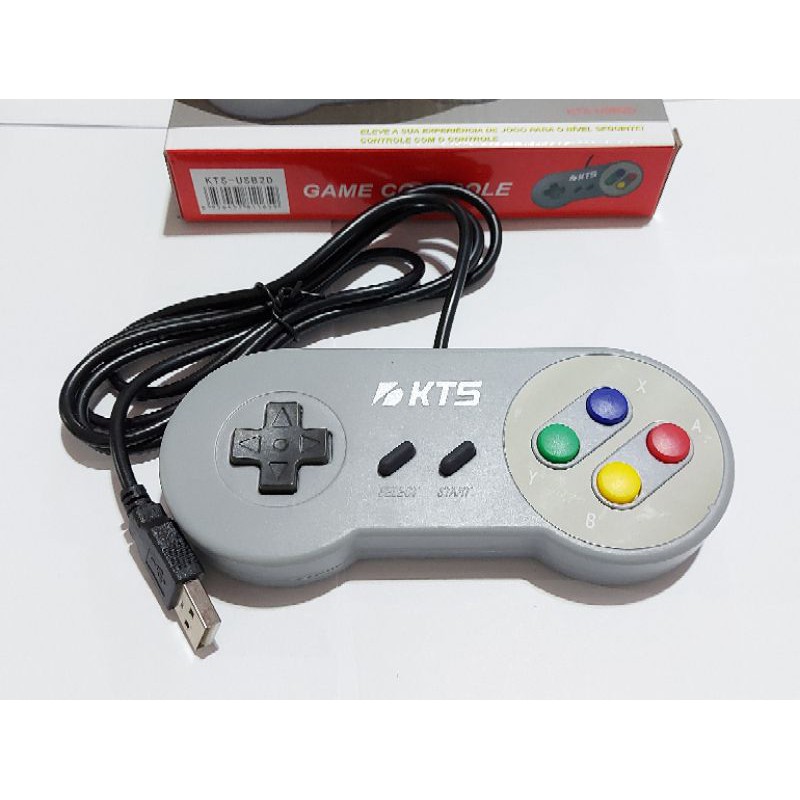 Kit 2 Controles Usb Super Nintendo Snes Joystick Windows