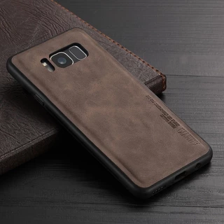 Caixa De Couro Samsung Galaxy S8 S9 Plus Nota 9 10 Capa De Pára-Choques TPU