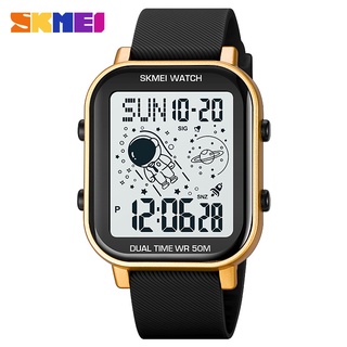 Relógio Oficial SKMEI 1971 Fashion LED Light Digital Sport Watch Homens 2times À Prova D