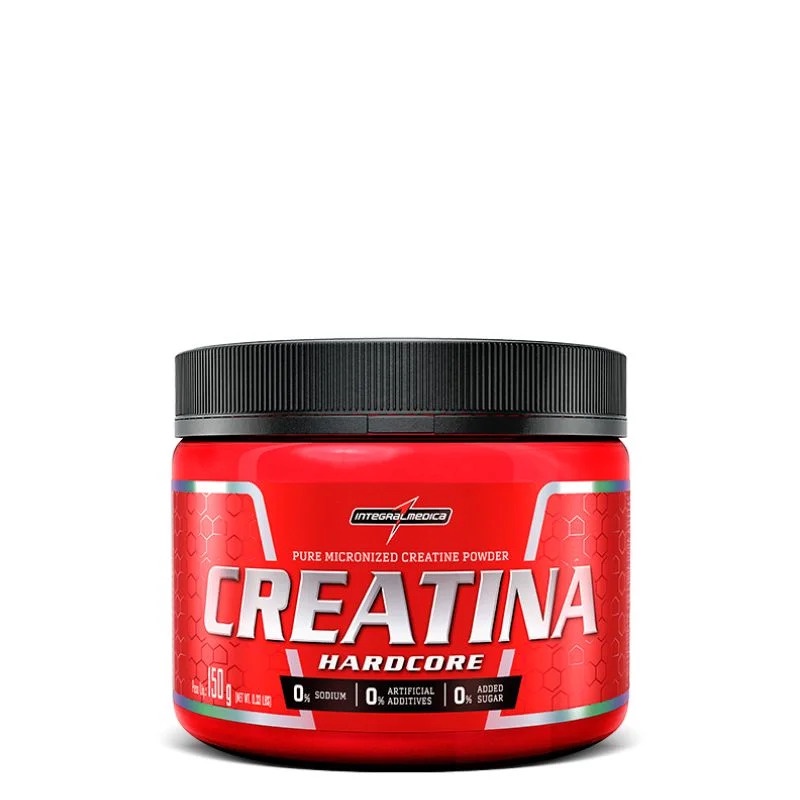 Creatina 300g Pura Monohidratada Integral Medica Creatine Hardcore