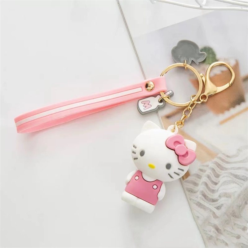 Chaveiro Com Pingente De Pelúcia Fofa De Coelho Hello Kitty/Sanrio