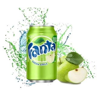 Refrigerante Fanta Green Apple - Lata 355ml