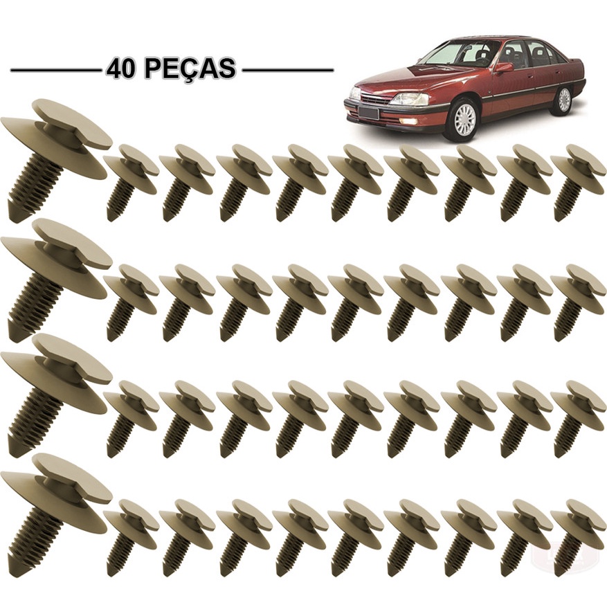 40 Grampos Forro Forração Chevrolet Omega 1993 até 1998