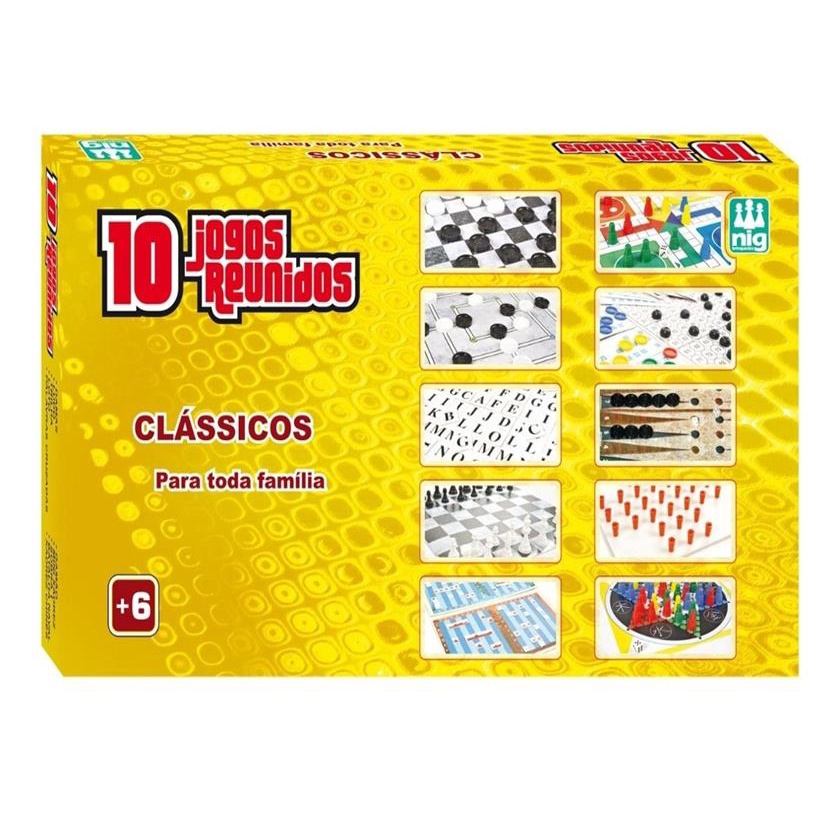 10 Jogos Classicos Dama Trilha Ludo Xadrez Loto Gamao - Nig