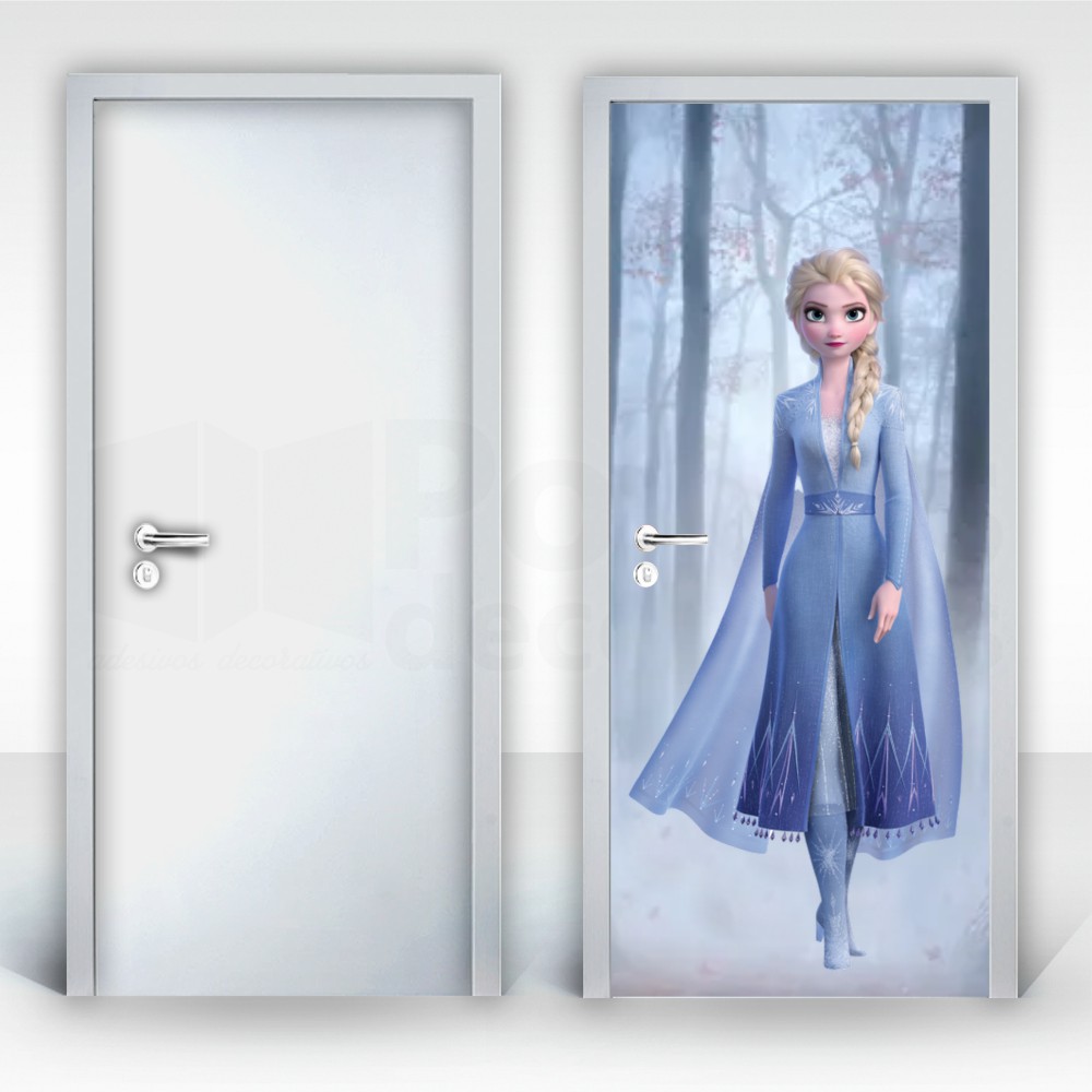 Adesivo de Porta Princesa Frozen 3