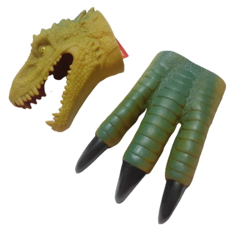 Cabeça de dinossauro macio garra luvas engraçado das crianças brinquedos  dublê adereços menino role-playing jogo de batalha modelo adulto crianças  presente - AliExpress